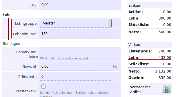 Rechnung Lohnkosten Ausweisen